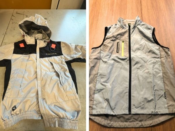 新旧空調服比較置き画
