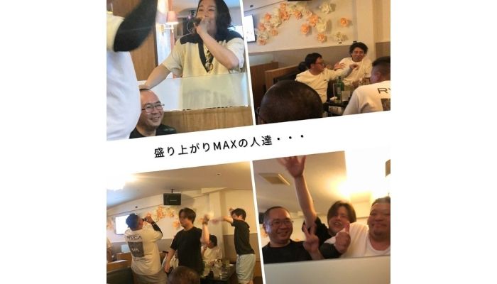 2次会の社員たち